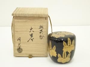 坂田峰春造　桐蒔絵大棗（共箱）